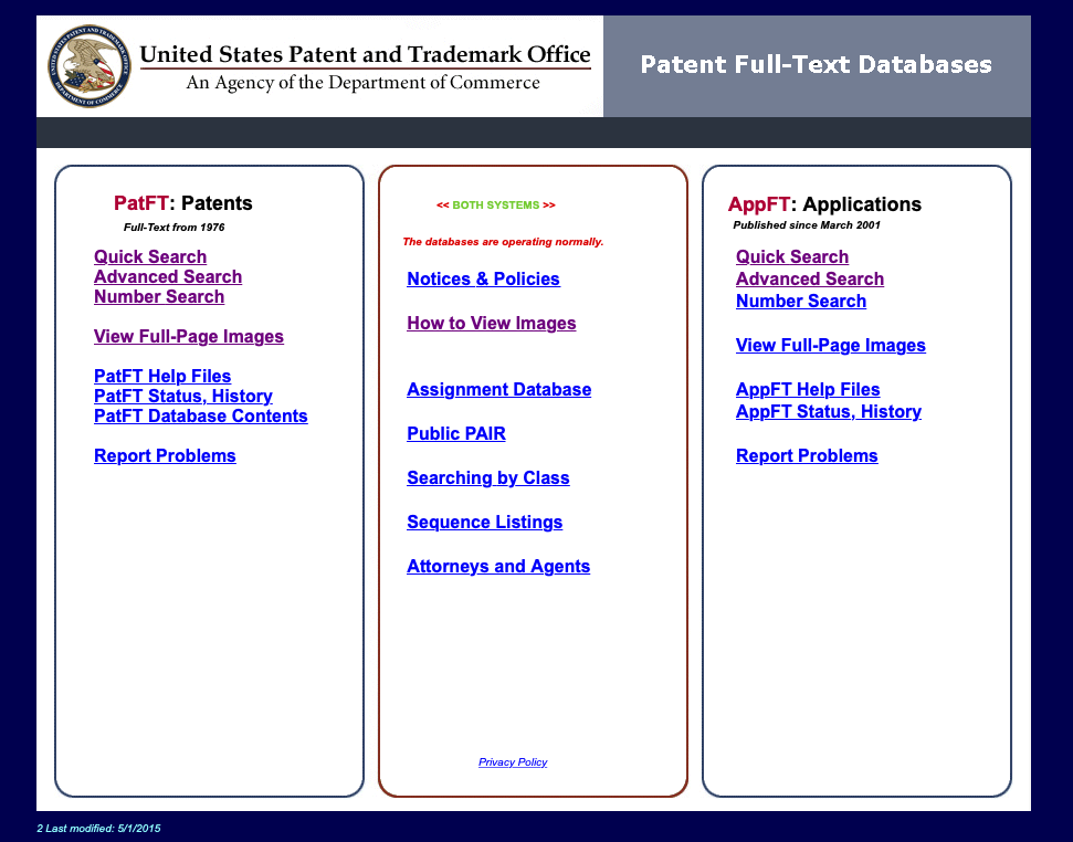 how to find patent drawings us patent office