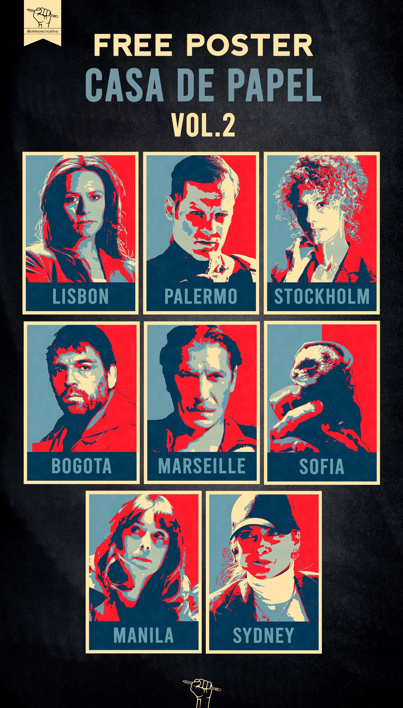 casa de papel posters vol 2