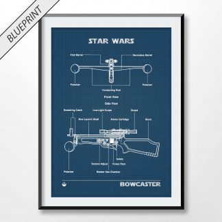 bowcaster blueprint star wars