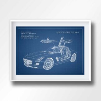 Mercedes Benz SLS AMG Blueprint