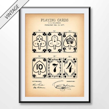 Playing Cards Patent