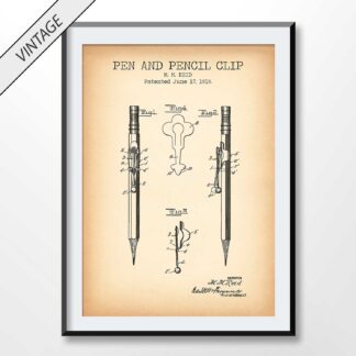 Pen And Pencil Clip Patent