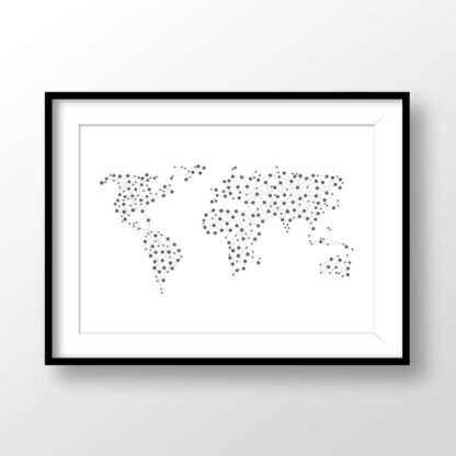 World Map Dots