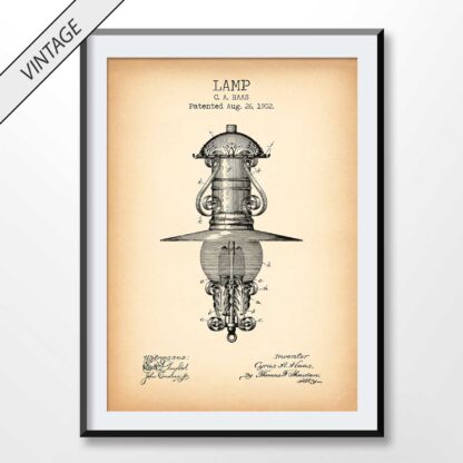 vintage lamp patent