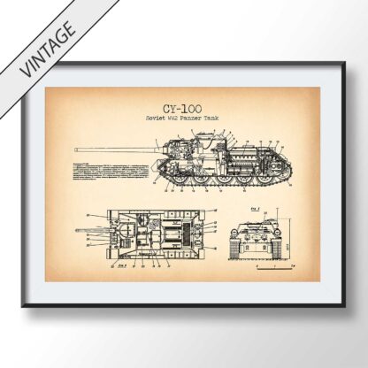 CY-100 Patent - Soviet Panzer Tank from WW2