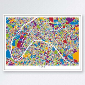 Paris Map Colors