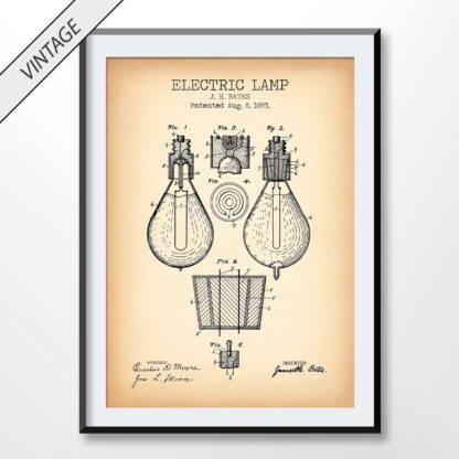 Electric Lamp Patent