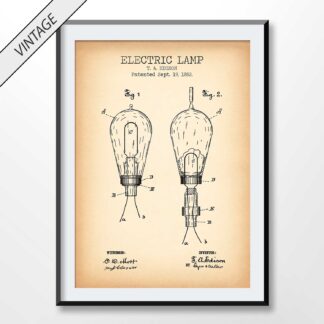 Electric Lamp Patent