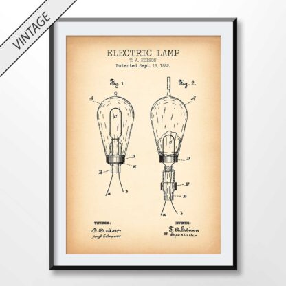 Electric Lamp Patent