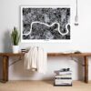 London Black And White Map - Image 2
