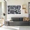 London Black And White Map - Image 4