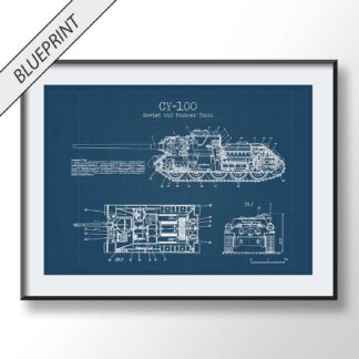 Soviet Panzer Tank CY-100 Blueprints