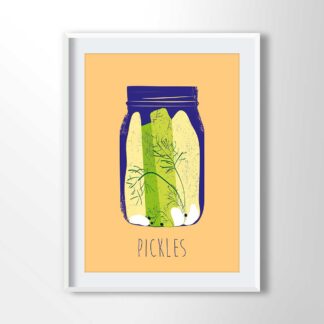Pickle Jar Illustration