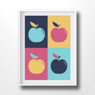 Apple Pop Art Illustration