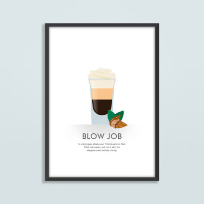 Blow Job Cocktail Illustration