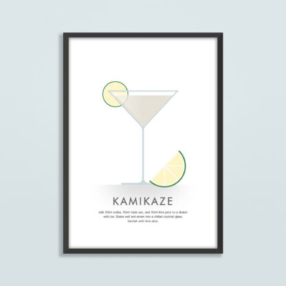 Kamikaze Cocktail Illustration