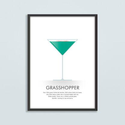 Grasshopper Cocktail Illustration