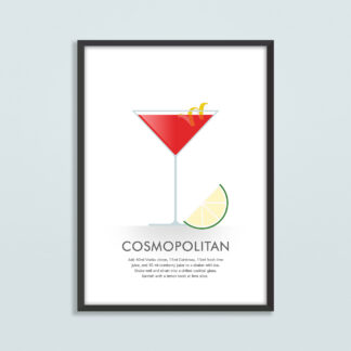 Cosmopolitan Cocktail Illustration