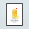 Screwdriver Cocktail Illustration