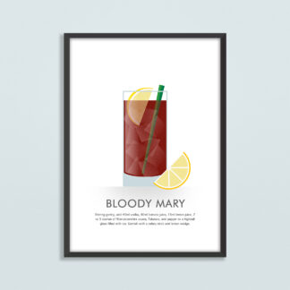 Bloody Mary Cocktail Illustration