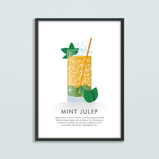 Mint Julep Cocktail Illustration