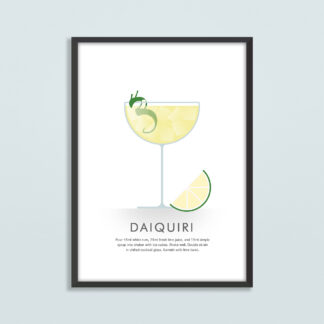 Daiquiri Cocktail Illustration