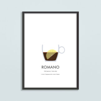 Cafe Romano Illustration