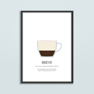 Cafe Breve Illustration