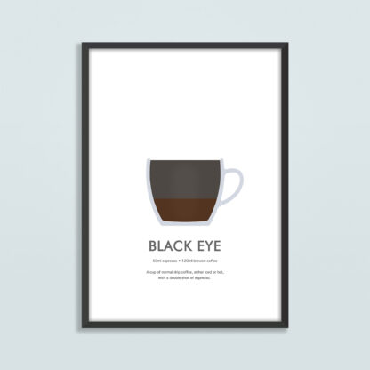 Black Eye Coffee Illustration