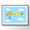 Old Airplane Illustration