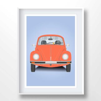 VW Beetle Illustration