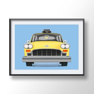Yellow Cab Illustration