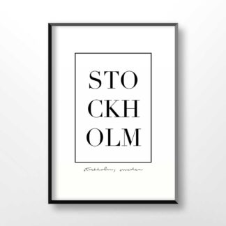 Stockholm Typography