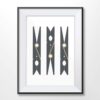 Brown Clothespins