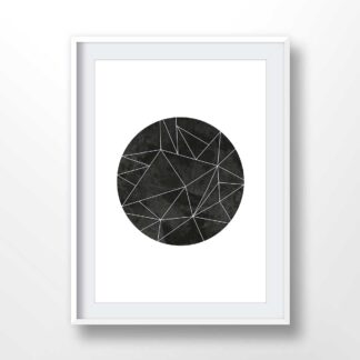 Black Geometric Circle