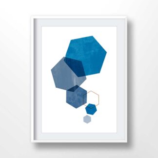 Blue Hexagones