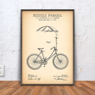 vintage bicycle patent poster