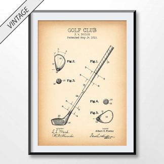 vintage Golf Club patent poster