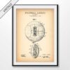 vintage footbal patent poster
