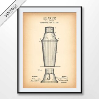 vintage shaker patent poster