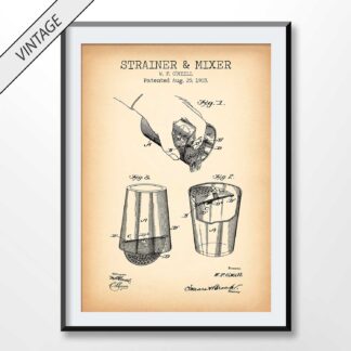 vintage bar strainer patent image