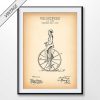 vintage Velocipede patent poster