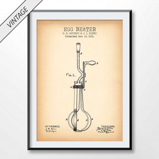 vintage Egg Beater patent poster