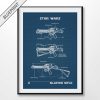 Blaster Rifle star wars blueprint poster
